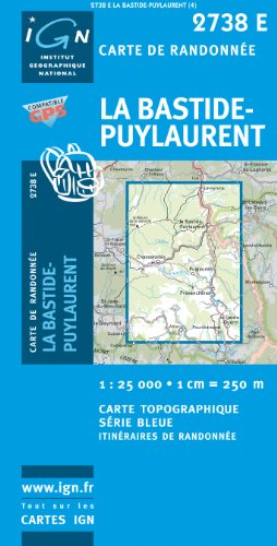 La Bastide-Puylaurent - Série Bleue 2738 Est Carte IGN