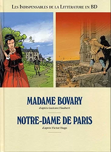 Les incontournables de la littérature en BD : Madame de Bovary / Notre-Dame de Paris - Flaubert, Hugo