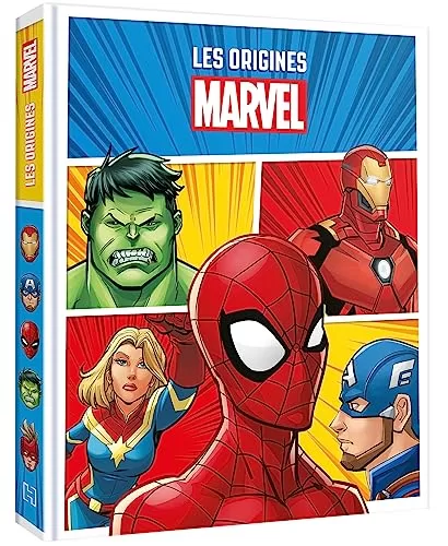 Marvel - Les Origines des Super Héros - Spider-Man, Hulk, Iron-Man, Captain Marvel, Captain America