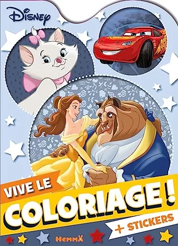Disney - Vive le coloriage ! – Livre de coloriage pour enfants avec stickers – Dès 4 ans - Disney