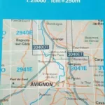 Avignon - Carte de randonnée - Série Bleue 3041 Ouest - IGN