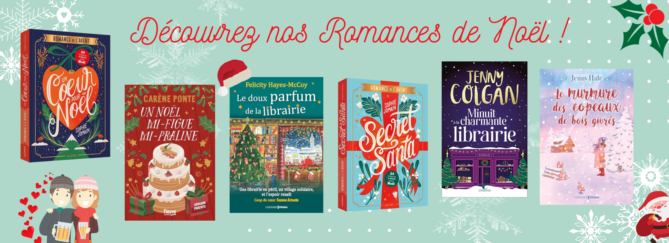 sophie jomain un coeur pour noel sophie jomain secret santa roman de l'avent calendrier de l'avent romance de noel livres occasion librairie occasion ardeche librairie lirandco