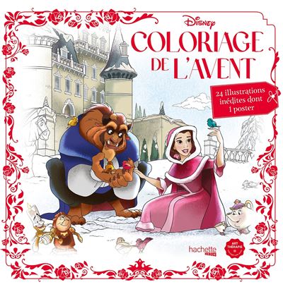 Coloriage de l'Avent Disney - 24 Illustrations Inédites Dont 1 Poster !